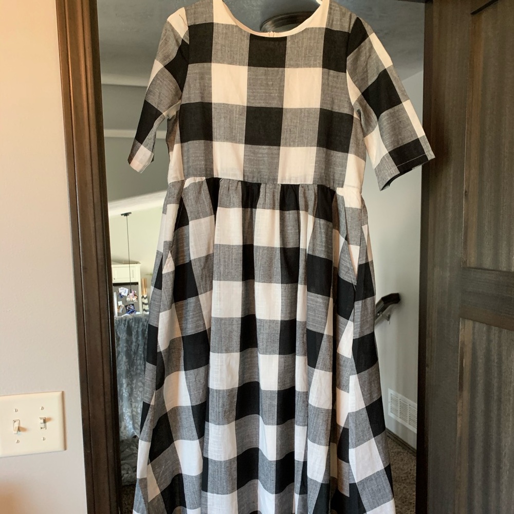 Roolee Maddie buffalo check dress new with Tags!